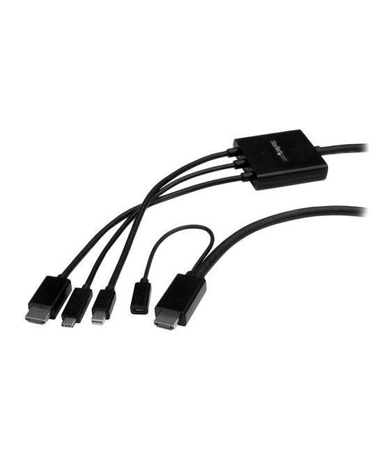 StarTech.com Cable Conversor USB-C, HDMI o Mini DisplayPort a HDMI - 2 metros - Imagen 1