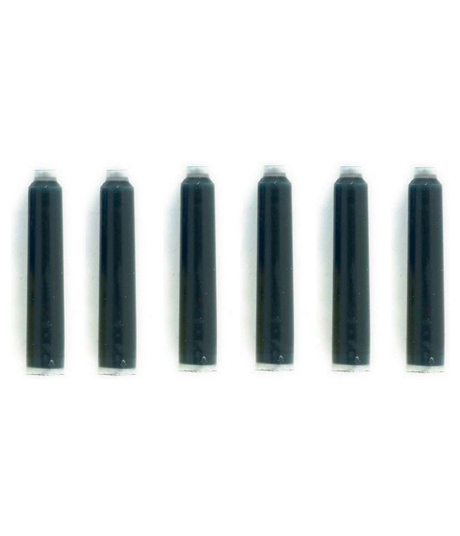 Tinta para plumas pelikan negra caja 6 cartuchos pack 10 unidades - Imagen 4
