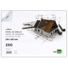 Papel dibujo liderpapel 210x297mm 150g/m2 con cajetin pack 250 unidades - Imagen 3