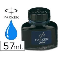 Tinta estilográfica parker azul permanente frasco - Imagen 2