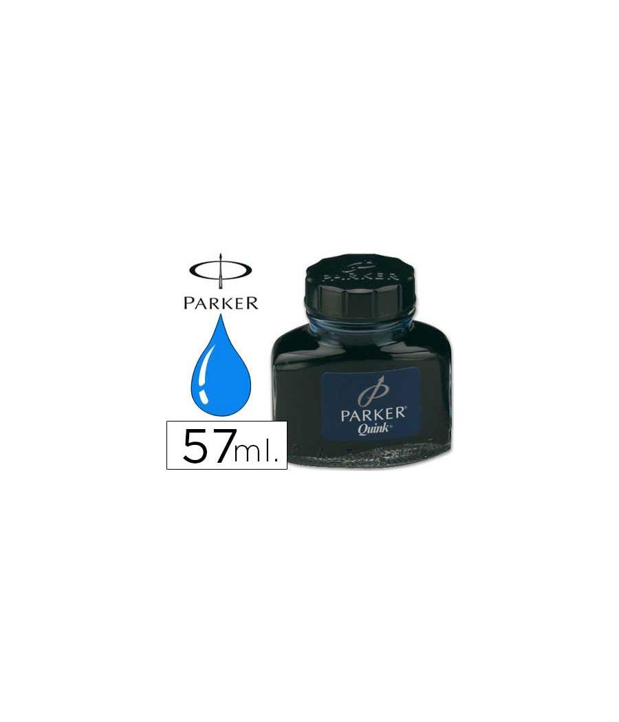 Tinta estilográfica parker azul permanente frasco - Imagen 2