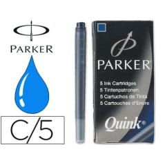 Parker recambio para pluma quink ink cartucho pack -5u-