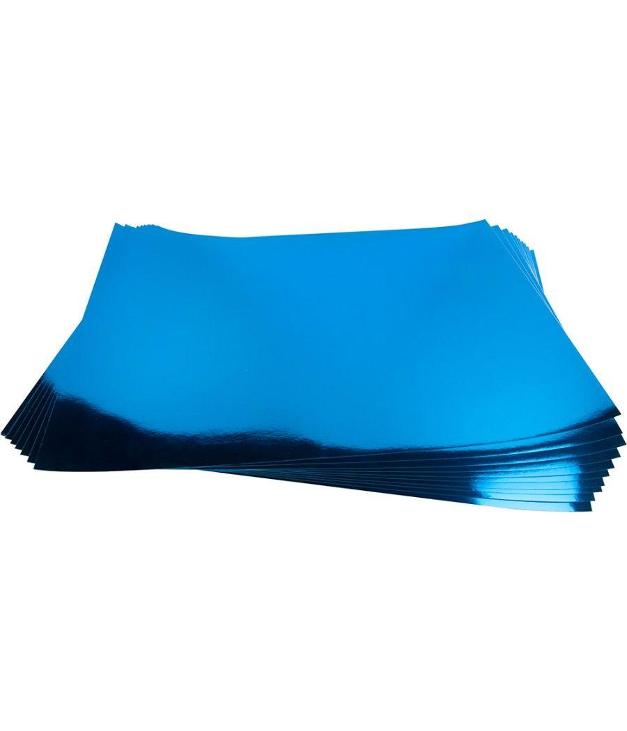 Cartulina liderpapel 50x65 cm 235g/m2 metalizada azul pack 10 unidades - Imagen 4