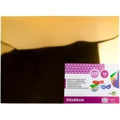 Cartulina liderpapel 50x65 cm 235g/m2 metalizada oro pack 10 unidades - Imagen 3