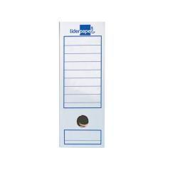 Caja archivo definitivo liderpapel folio prolongado 388x275x116 mm 325 g/m2 pack 10 unidades - Imagen 4