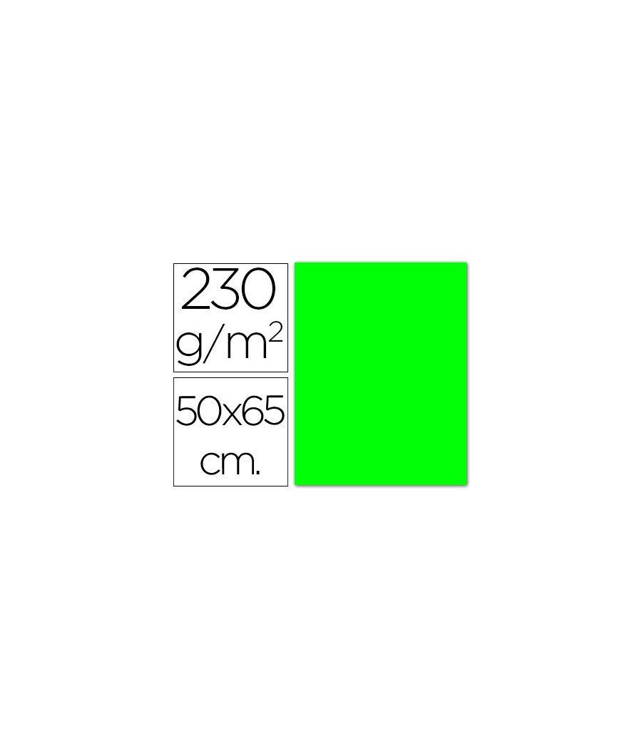 Cartulina fluorescente verde 50x65 cm pack 10 unidades - Imagen 2