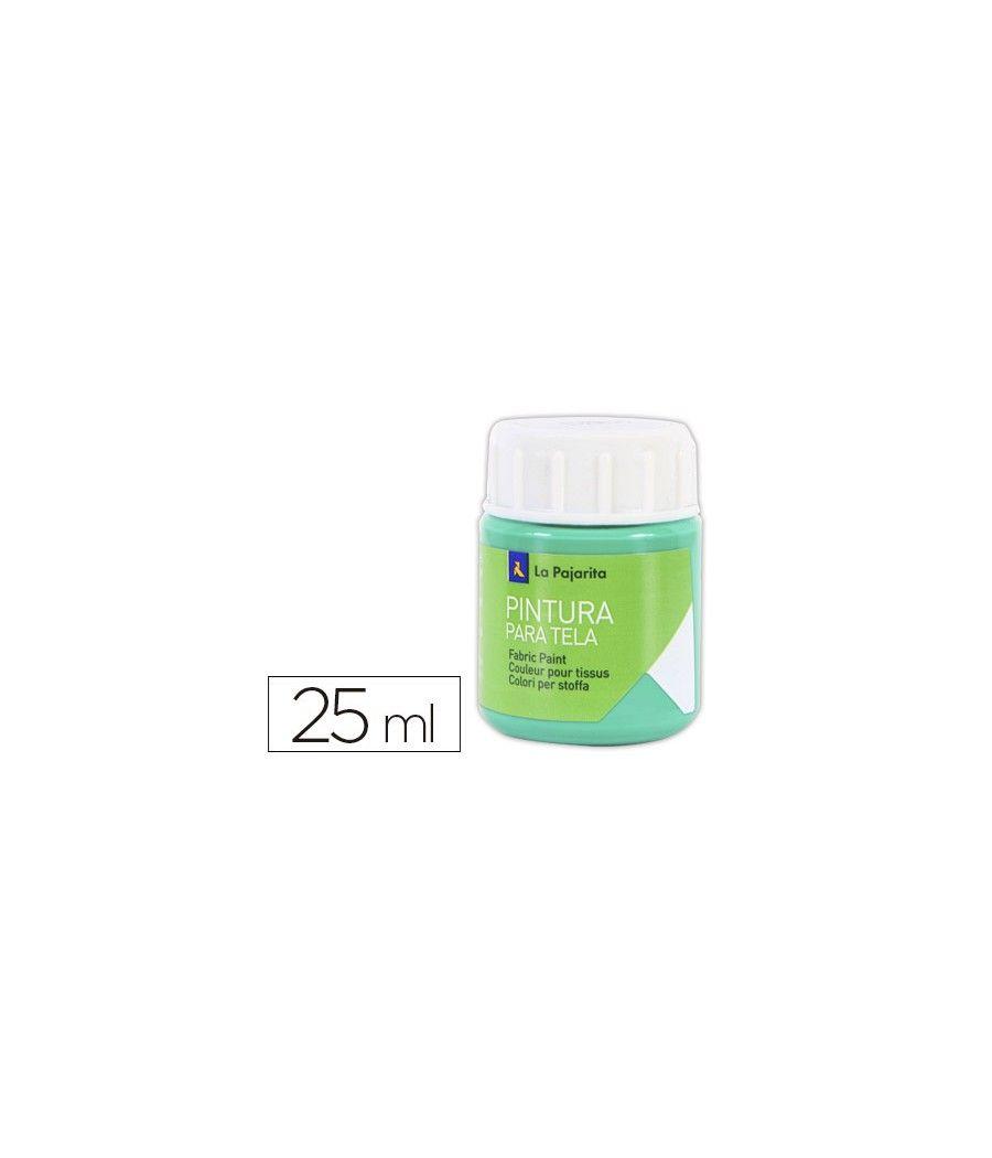 Pintura para tela la pajarita verde esmeralda 25 ml - Imagen 2