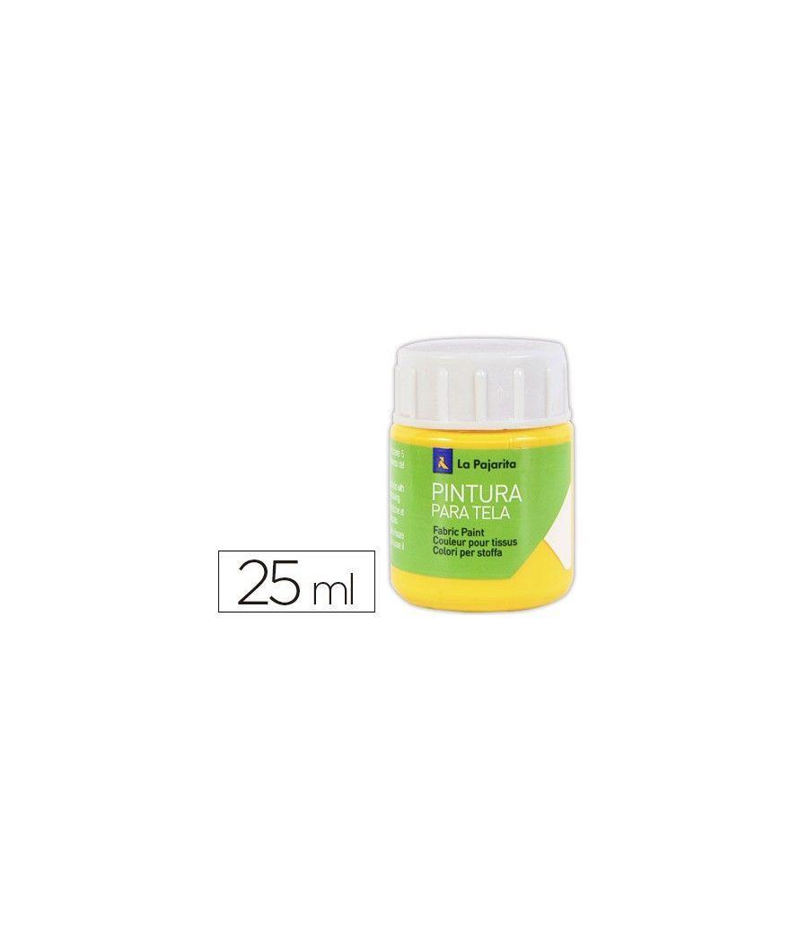 Pintura para tela la pajarita amarillo real 25 ml - Imagen 2