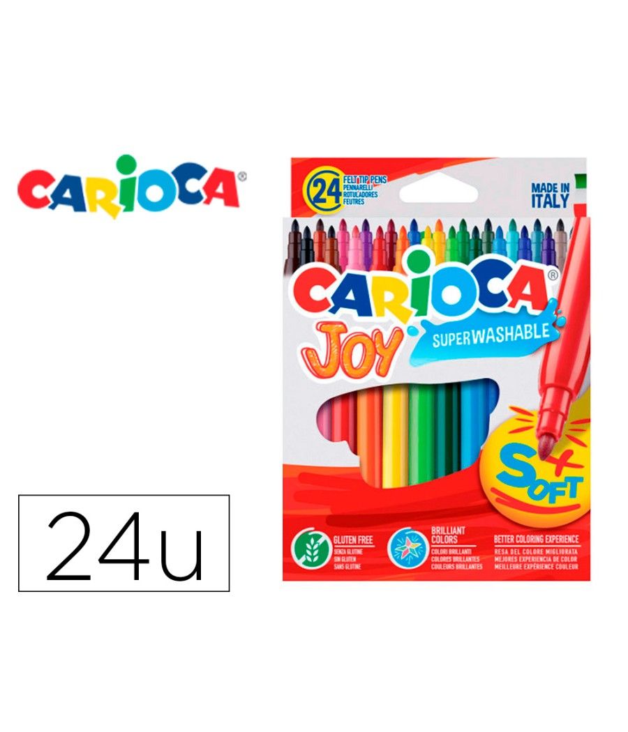 Rotulador carioca joy caja de 24 colores - Imagen 2