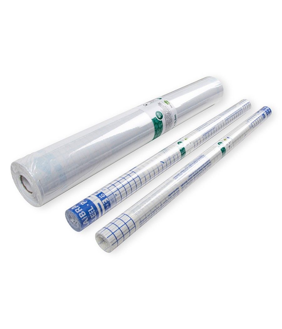 Rollo plástico adhesivo liderpapel 0.50x1.50 50 mc -forralibros removible - Imagen 6