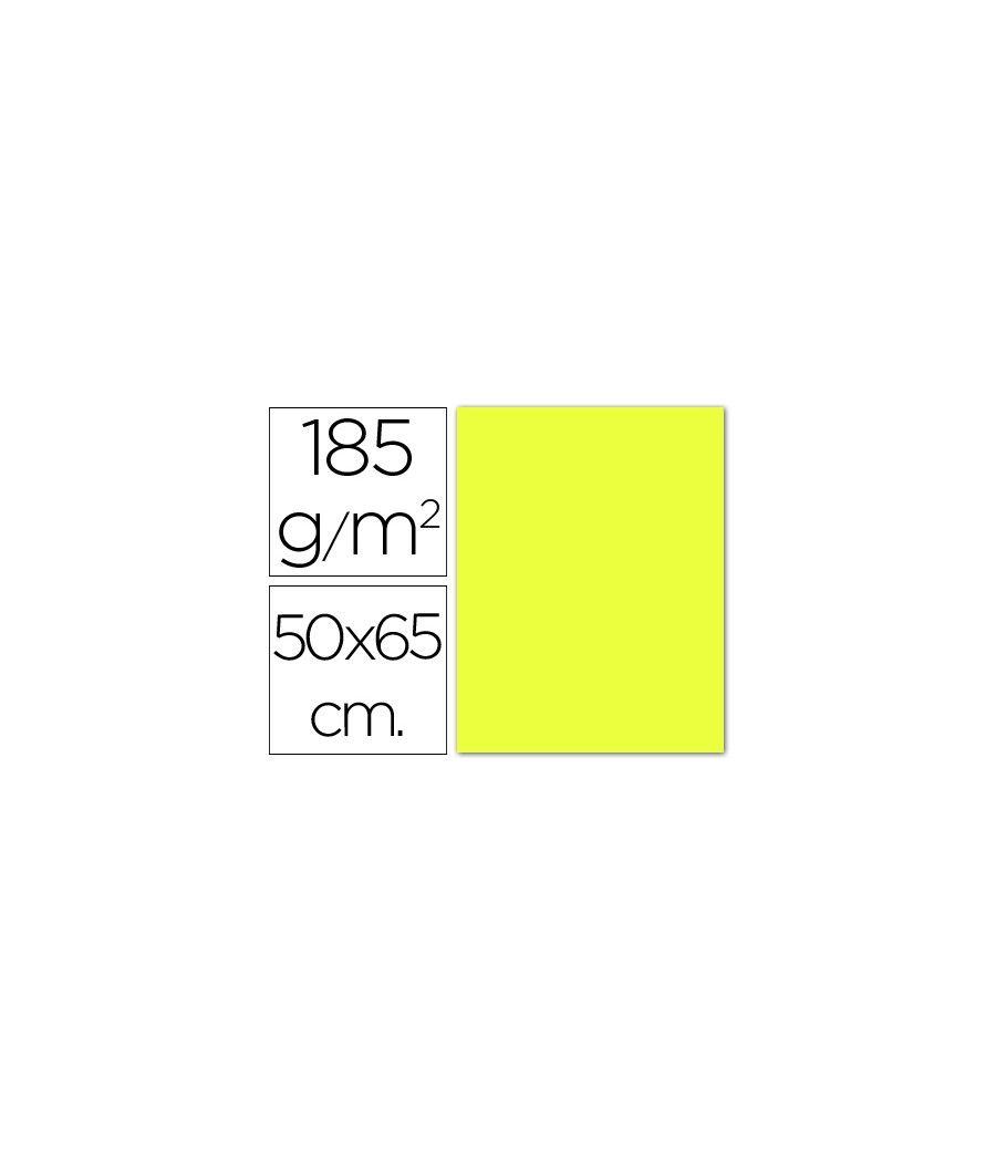 Cartulina guarro amarillo limon 50x65 cm 185 gr pack 25 unidades - Imagen 2