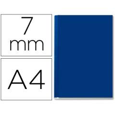 Tapa de encuadernación channel rigida 35567 azul lomo a capacidad 36/70 hojas