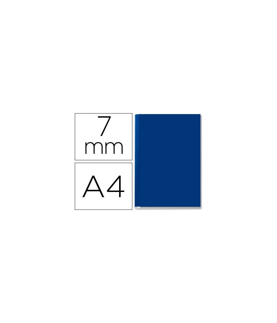 Tapa de encuadernación channel rigida 35567 azul lomo a capacidad 36/70 hojas - Imagen 2
