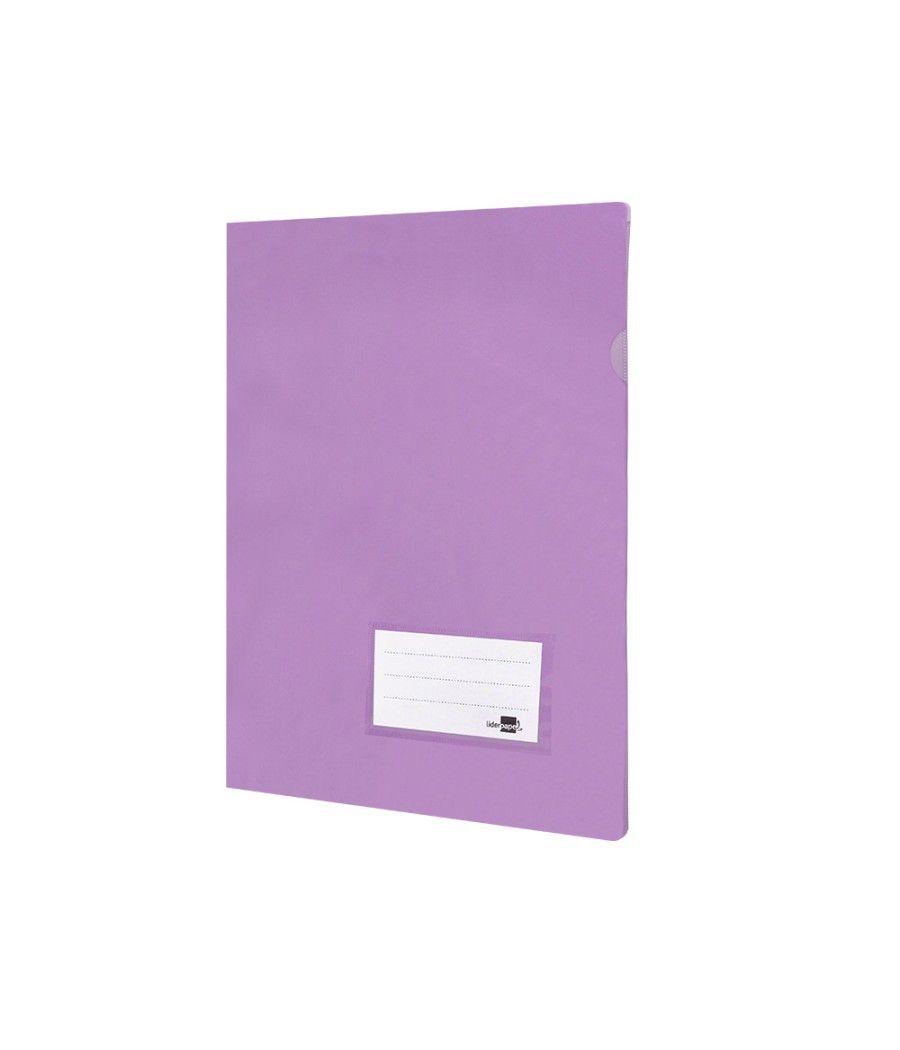 Carpeta liderpapel dossier a4 u ero lavanda opaco pack 10 unidades - Imagen 4