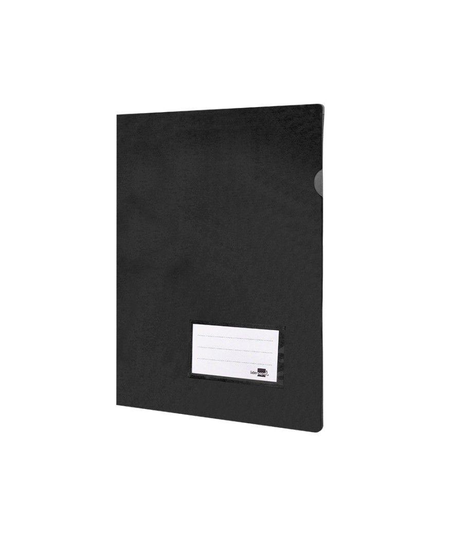 Carpeta liderpapel dossier a4 u ero negro opaco pack 10 unidades - Imagen 4