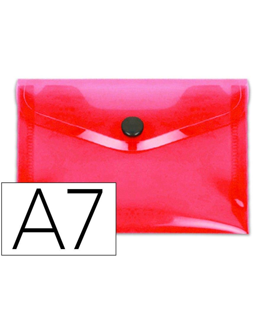 Carpeta liderpapel dossier broche polipropileno din a7 rojo translucido pack 12 unidades - Imagen 2