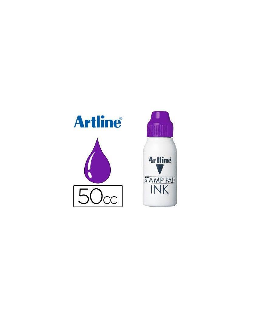 Tinta tampón artline violeta frasco de 50 cc - Imagen 2