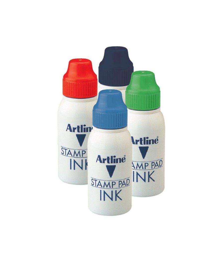 Tinta tampón artline azul frasco de 50 cc - Imagen 3