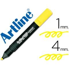 Rotulador artline fluorescente ek-660 amarillo -punta biselada PACK 12 UNIDADES