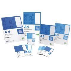 Bloc notas liderpapel liso a7 80 hojas 60g/m2 perforado pack 10 unidades - Imagen 3