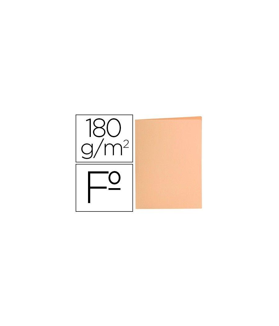 Subcarpeta liderpapel folio naranja pastel 180g/m2 pack 50 unidades - Imagen 2