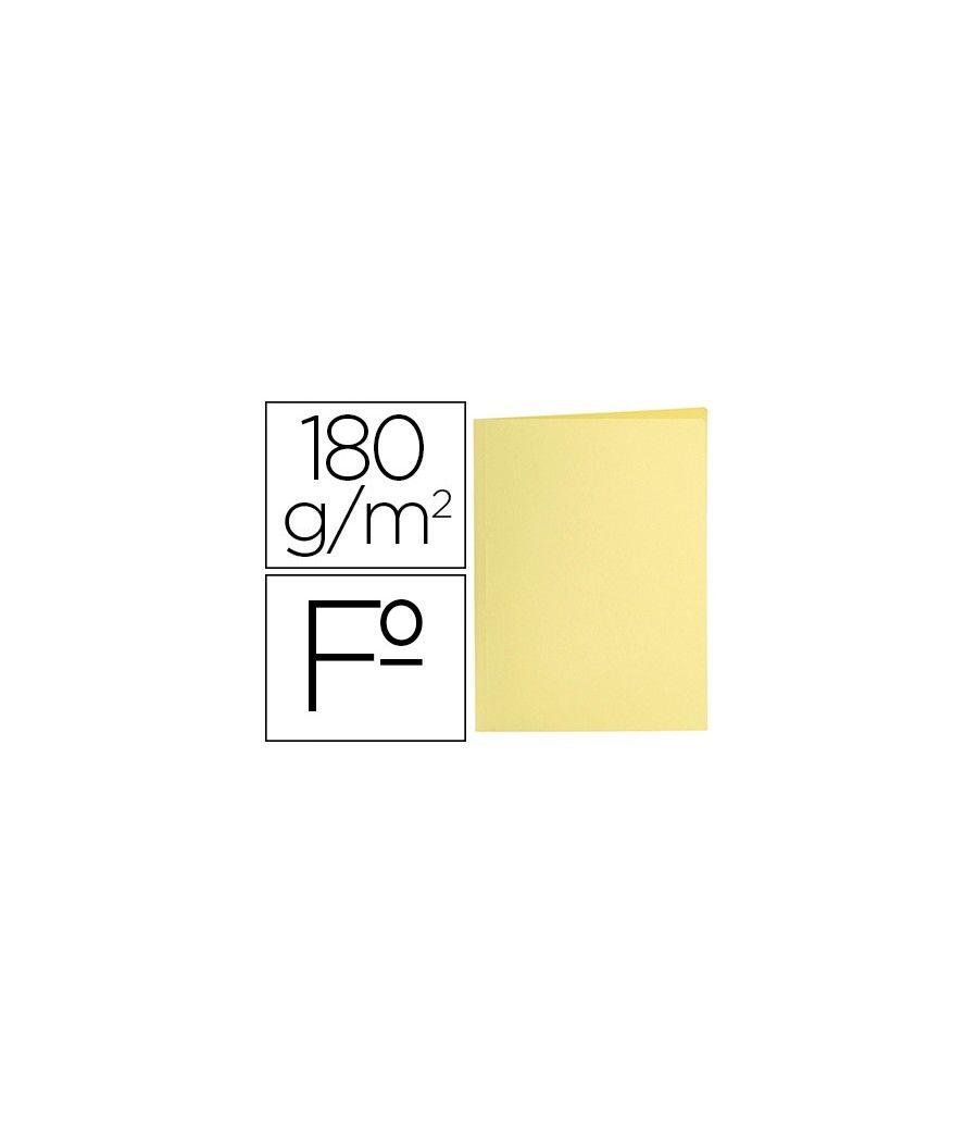 Subcarpeta liderpapel folio amarillo pastel 180g/m2 pack 50 unidades - Imagen 2