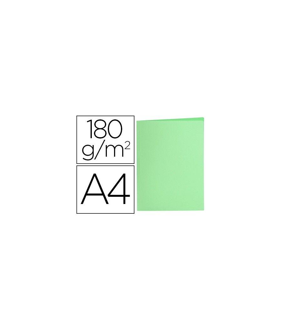 Subcarpeta liderpapel a4 verde pastel 180g/m2 pack 50 unidades - Imagen 2