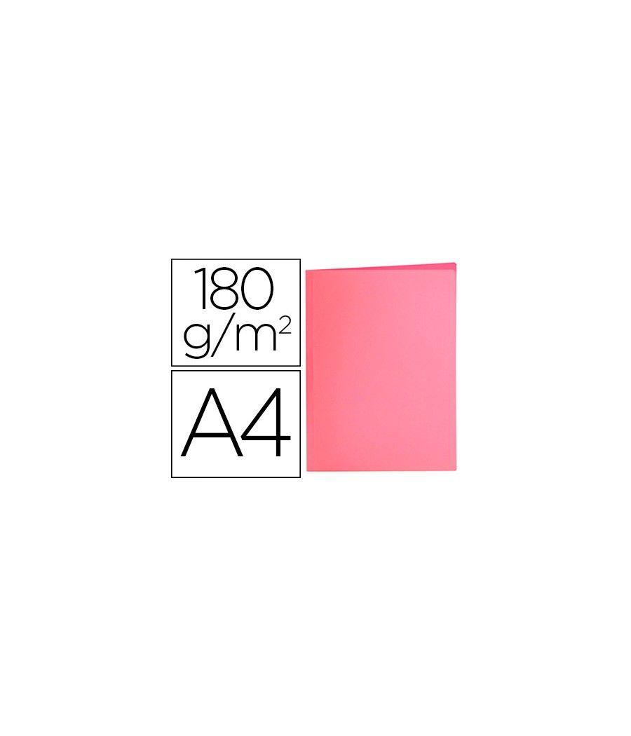 Subcarpeta liderpapel a4 rosa pastel 180g/m2 pack 50 unidades - Imagen 2