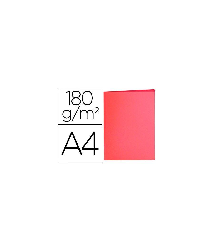 Subcarpeta liderpapel a4 rojo pastel 180g/m2 pack 50 unidades - Imagen 2