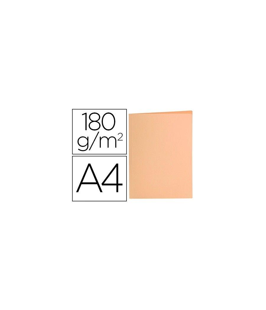 Subcarpeta liderpapel a4 naranja pastel 180g/m2 pack 50 unidades - Imagen 2