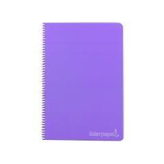 Cuaderno espiral liderpapel folio witty tapa dura 80h 75gr liso sin margen colores surtidos pack 5 unidades - Imagen 3