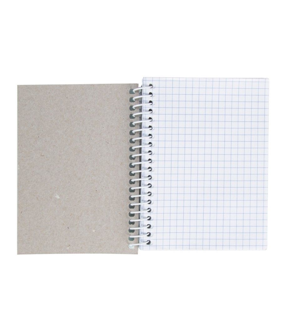 Cuaderno espiral liderpapel bolsillo dieciseavo smart tapa blanda 80h 60gr cuadro 4mm colores surtidos - Imagen 4