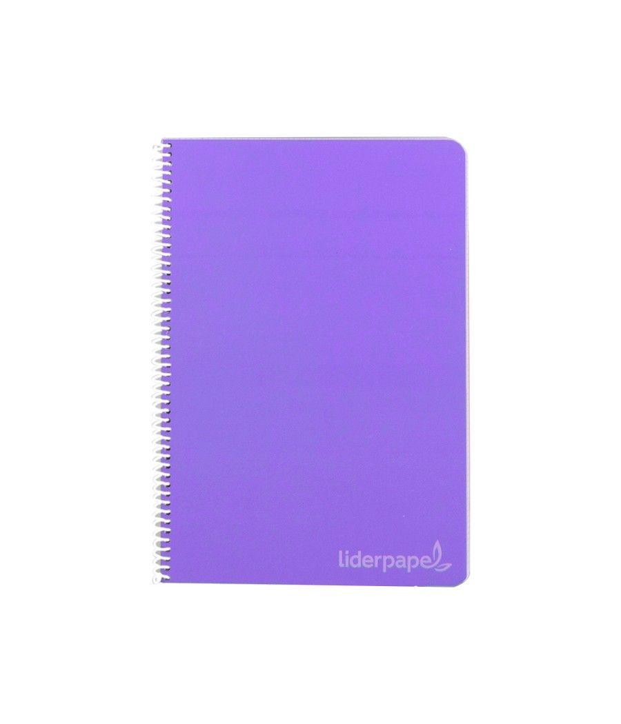 Cuaderno espiral liderpapel a5 micro witty tapa dura 140h 75gr cuadro 5mm 5 bandas 6 taladros colores surtidos - Imagen 3