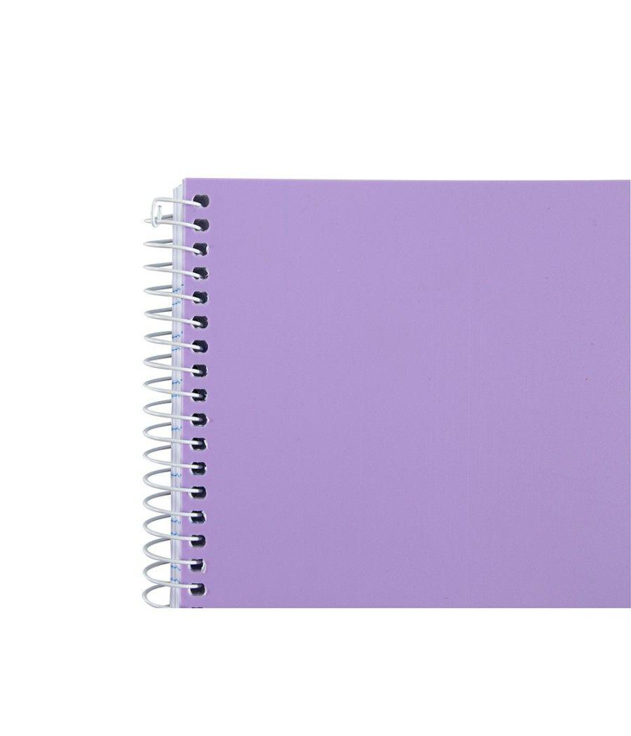 Cuaderno espiral liderpapel a4 wonder tapa plástico 80h 90gr cuadro 4mm con margen colores surtidos - Imagen 5