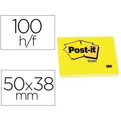 Bloc de notas adhesivas quita y pon post-it 50x38 mm con 100hojas 653e pack 12 unidades - Imagen 2
