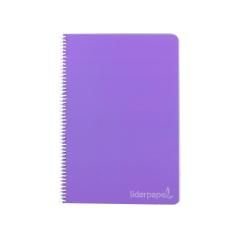 Cuaderno espiral liderpapel cuarto witty tapa dura 80h 75gr cuadro 4mm con margen colores surtidos - Imagen 3