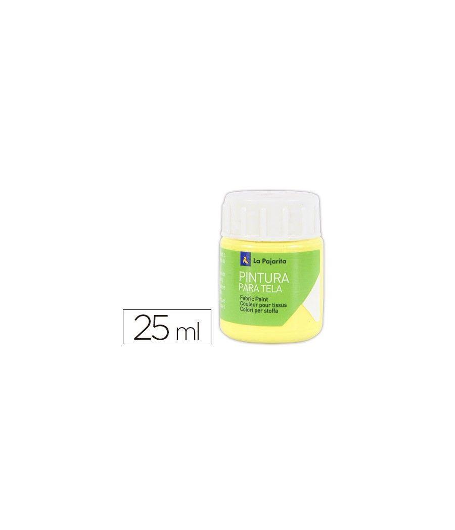 Pintura para tela la pajarita amarillo claro 25 ml - Imagen 2