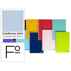 Cuaderno espiral liderpapel folio smart tapa blanda 80h 60gr milimetrado 2mm colores surtidos - Imagen 2