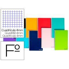 Cuaderno espiral liderpapel folio smart tapa blanda 80h 60gr cuadro 4 mm con margen colores surtidos - Imagen 2