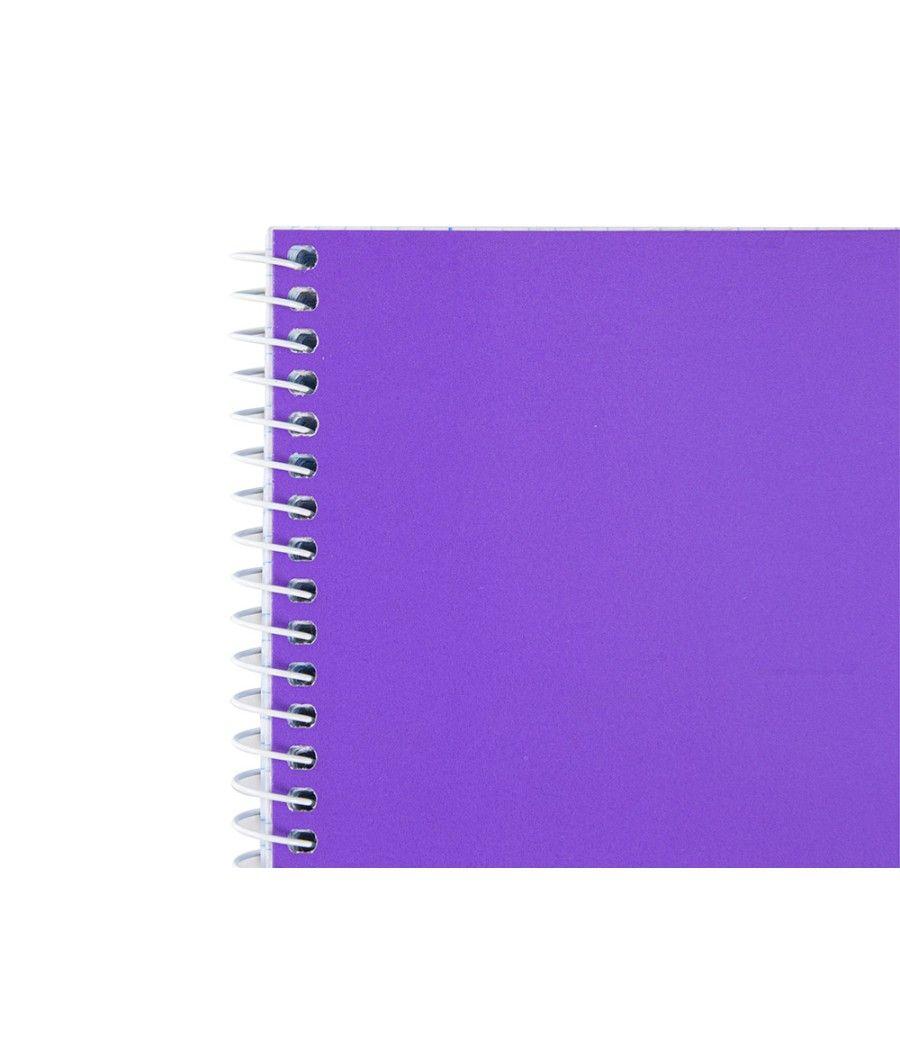 Cuaderno espiral liderpapel folio smart tapa blanda 80h 60gr cuadro 4 mm con margen colores surtidos - Imagen 3