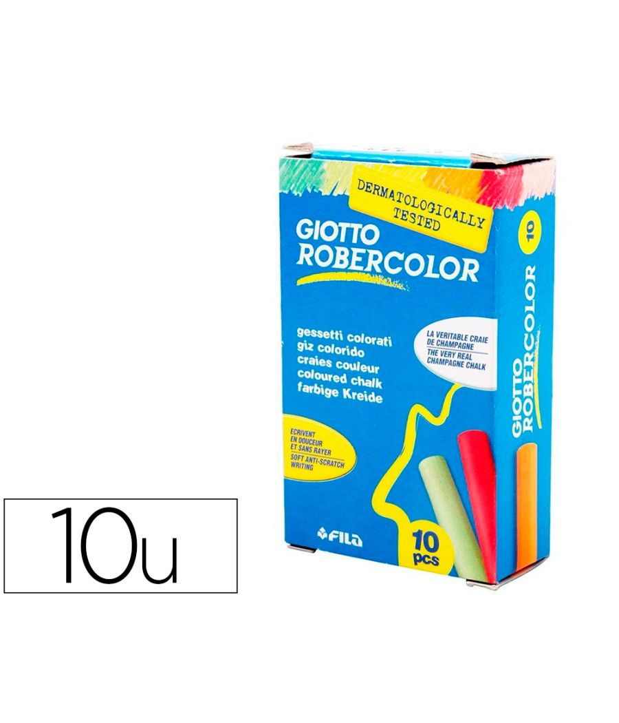 Tiza color antipolvo robercolor -caja de 10 unidades pack 10 unidades - Imagen 2