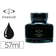 Tinta estilográfica parker negra frasco - Imagen 2