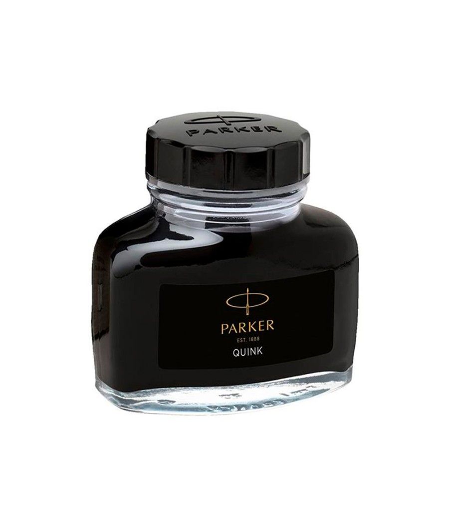 Tinta estilográfica parker negra frasco - Imagen 3