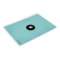 Cuaderno espiral liderpapel a4 micro antartik tapa dura 80h 100 gr cuadro 5mm sin bandas 4 taladros color menta - Imagen 7