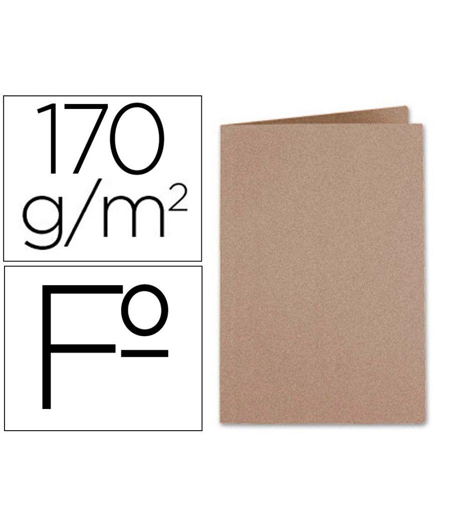 Subcarpeta liderpapel folio kraft 170g/m2 pack 50 unidades - Imagen 2