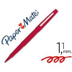 Rotulador paper mate flair original punta fibra rojo pack 12 unidades - Imagen 2