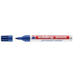 Rotulador edding marcador permanente 3000 azul -punta redonda 1,5-3 mm recargable pack 10 unidades - Imagen 3