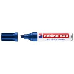 Rotulador edding marcador permanente 500 azul -punta biselada 7 mm recargable pack 10 unidades - Imagen 3