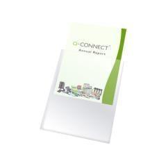 Funda portacarnet q-connect cuarto 140 micras pvc transparente 220x170mm pack 100 unidades - Imagen 5