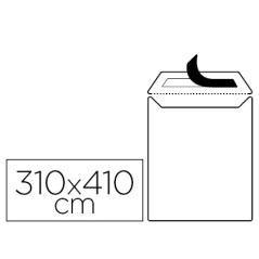 Sobre liderpapel bolsa blanco 310x410 mm solapa tira de silicona papel offset 100 gr caja de 250 unidades - Imagen 2